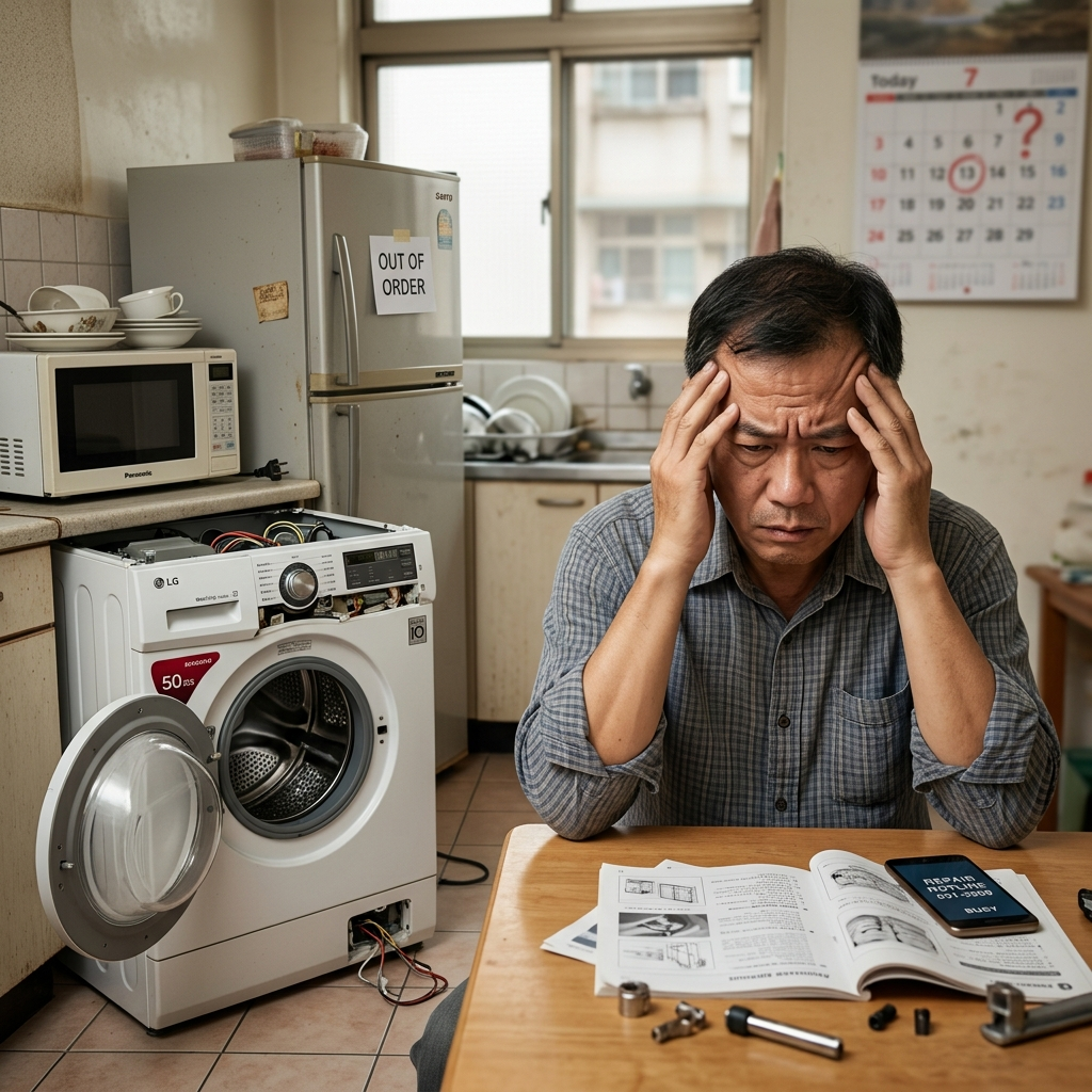 客廳的冷氣突然吹出暖風？冰箱運轉聲越來越大，食材卻不再冰涼？