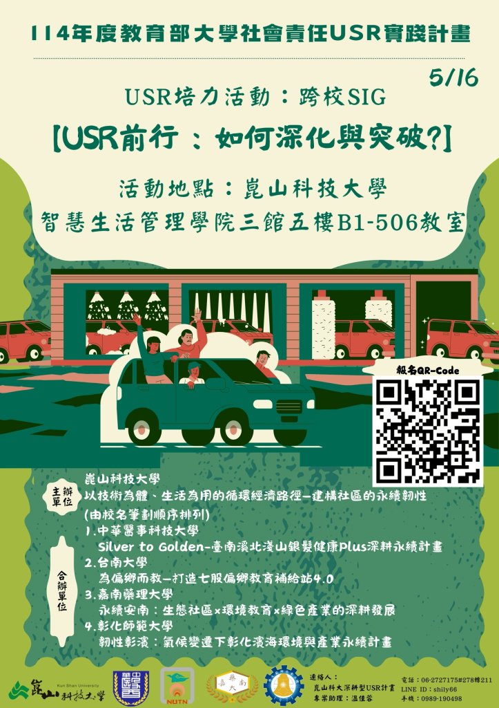 USR Hub 培力活動-跨校SIG【USR前行：如何深化與突破？】