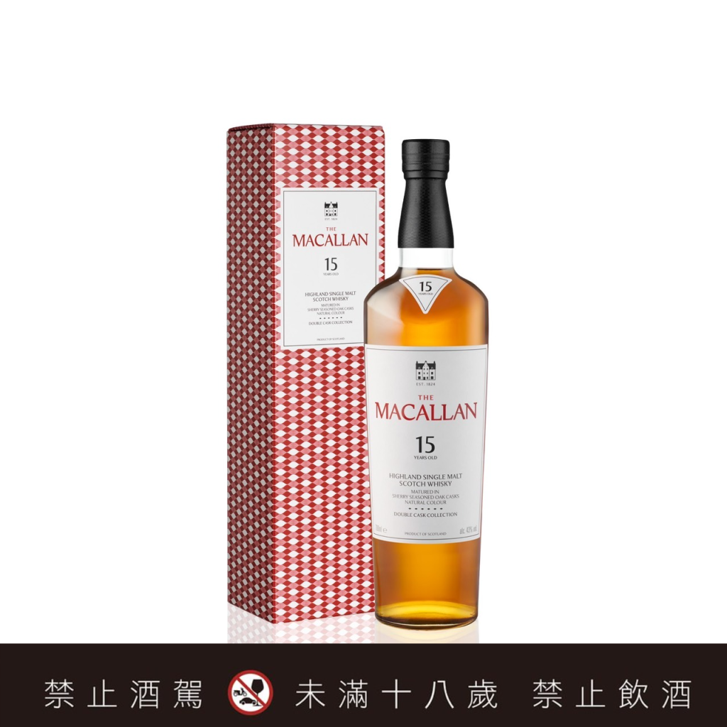 麥卡倫 雙雪莉桶 15 年 單一麥芽威士忌（2025年紅盒版）