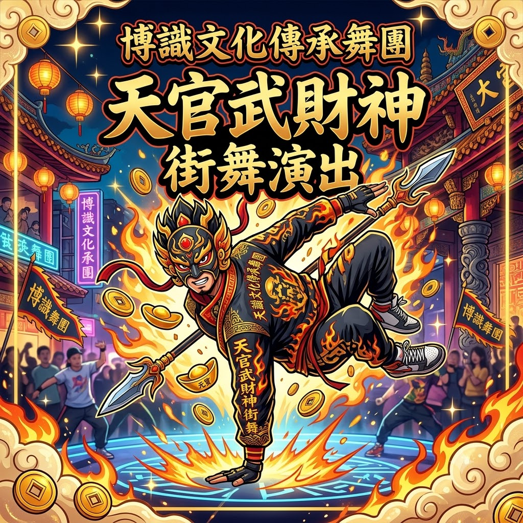 千金宮迎財神 敬神獻藝 現代街舞《天官武財神》