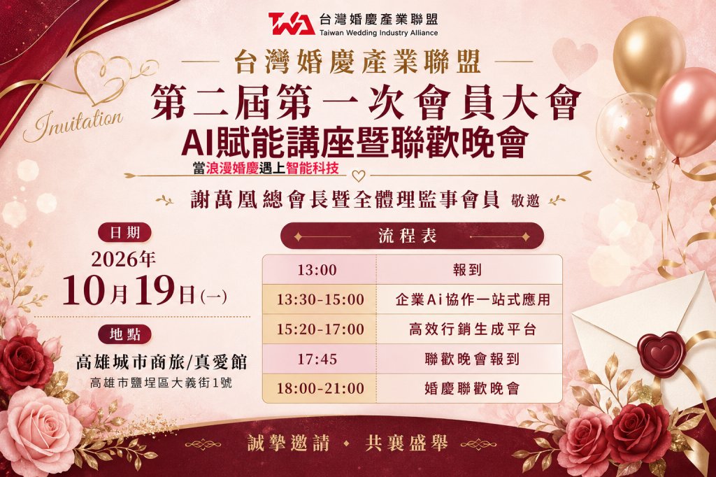 i雲服務實戰應用暨台灣婚慶產業聯盟晚宴