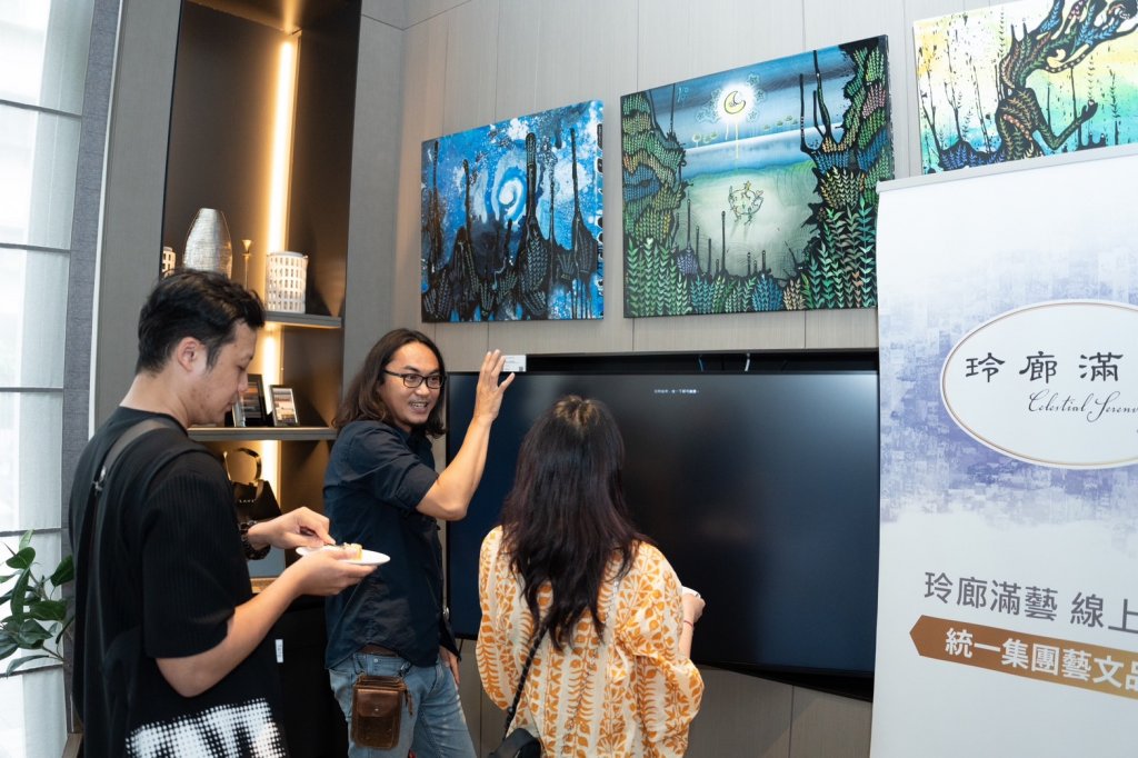 《植覺物語》王國仁個展在台北揭幕 藝術對談揭開神秘符號之旅
