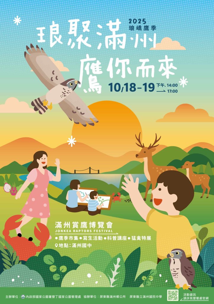 群鷹破風飛越恆春天際　琅嶠鷹季滿州登場