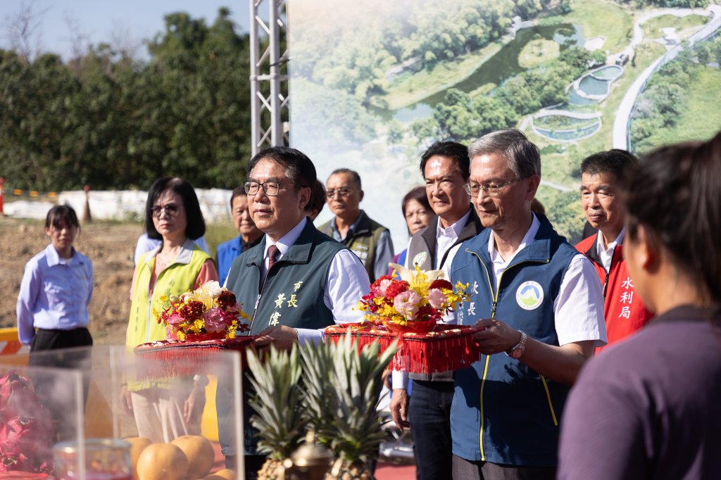 竹溪水質淨化場二期動工 黃偉哲:築夢之溪、風華再現!