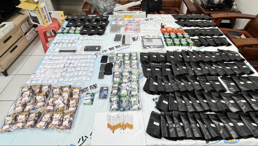 臺南少年警察隊颱風前夕強力攻堅 成功瓦解永康毒品大盤商集團