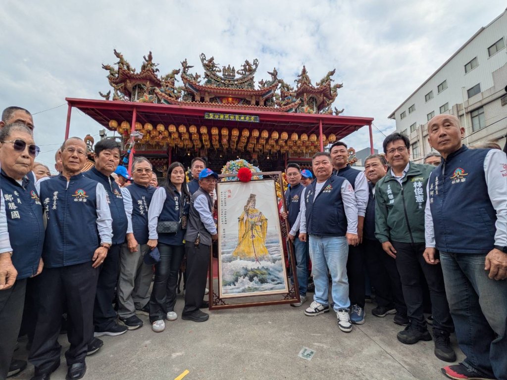 北港媽祖蒞臨台南 永康姑婆廟獻畫恭迎聖駕