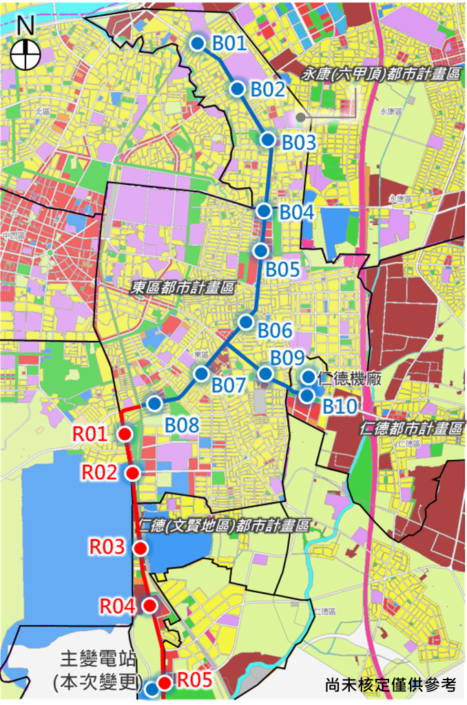 臺南捷運藍線主變電站用地啟動都計變更 交通局舉辦座談會 蒐集地方意見