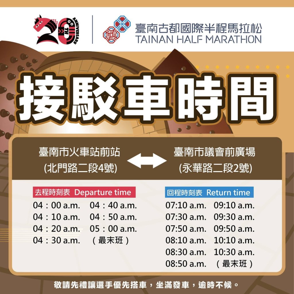 2026府城古都馬拉松  交通管制指引報你知