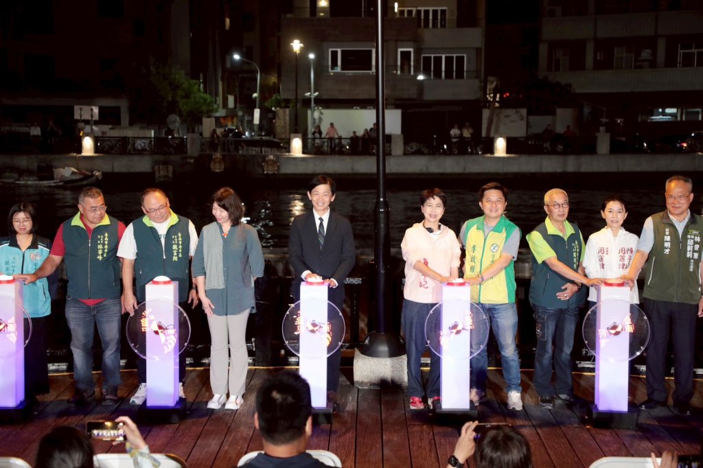 夜遊台南新亮點！運河百年燈光秀閃耀開演