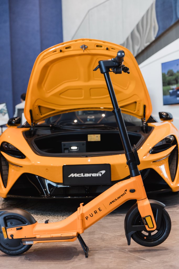 PURE × McLaren 聯名電動滑板車台南亞果黃金會所亮相 尊榮試乘會盛況空前