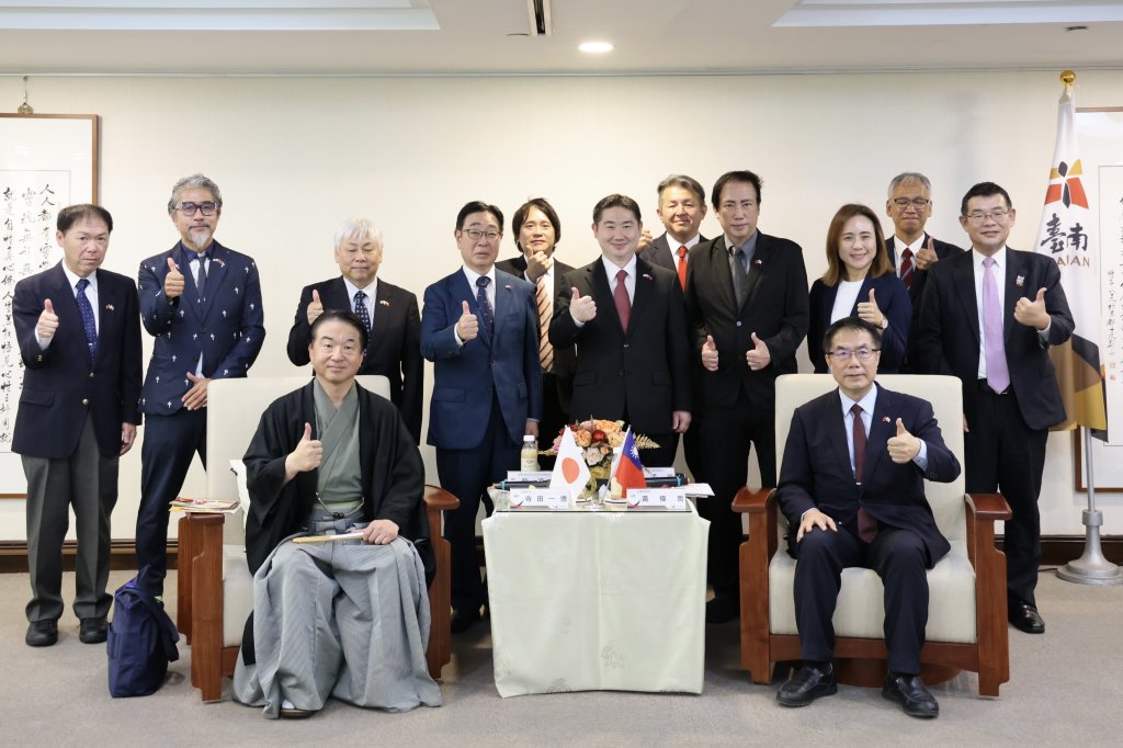 京都市議會訪團及京都日台親善協會拜會黃偉哲 盼攜手拓展多元合作