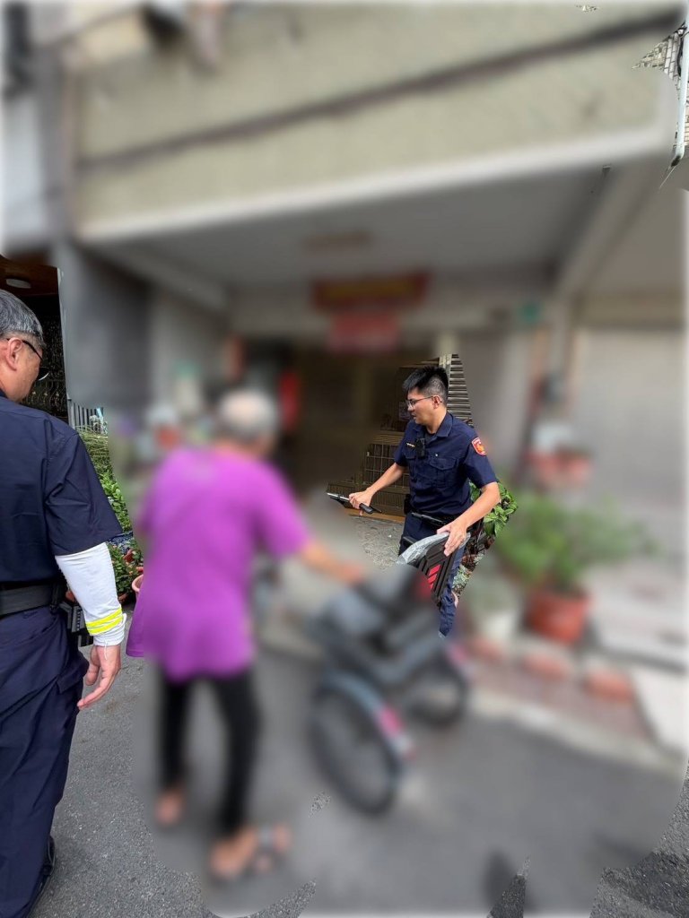 守護不分晴雨！南警與熱心民眾接力護送92歲翁返家團圓