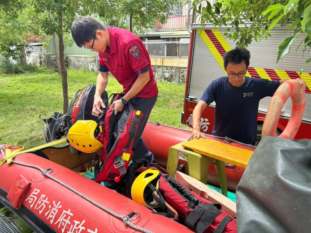 中度颱風「白海豚」逼近！台南市消防局完成防颱整備
