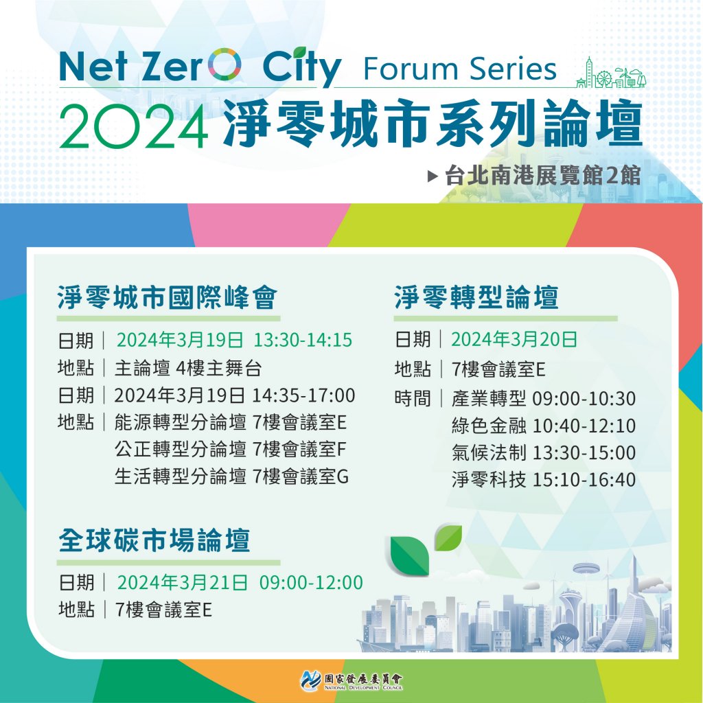 【2024淨零城市國際峰會】淨零轉型從城市開始<大和傳媒>
