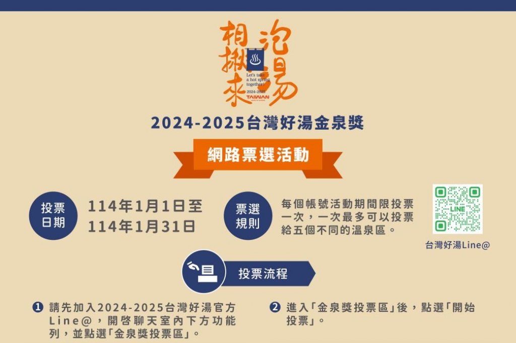 台灣好湯在台中！票投谷關、大坑、烏日溫泉區抽泡湯券<大和傳媒>