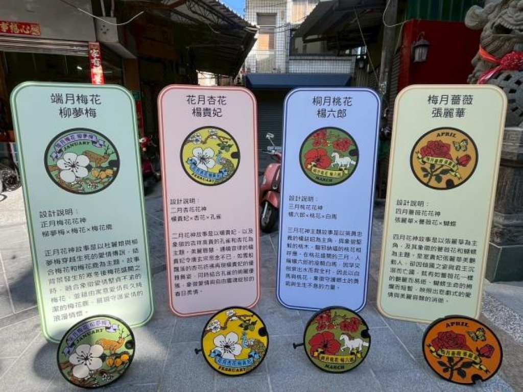 孔蓋裡的臺南故事，踩出文化新腳步 「三老爺宮-十二花神」污水特色孔蓋正式啟用<大和傳媒>