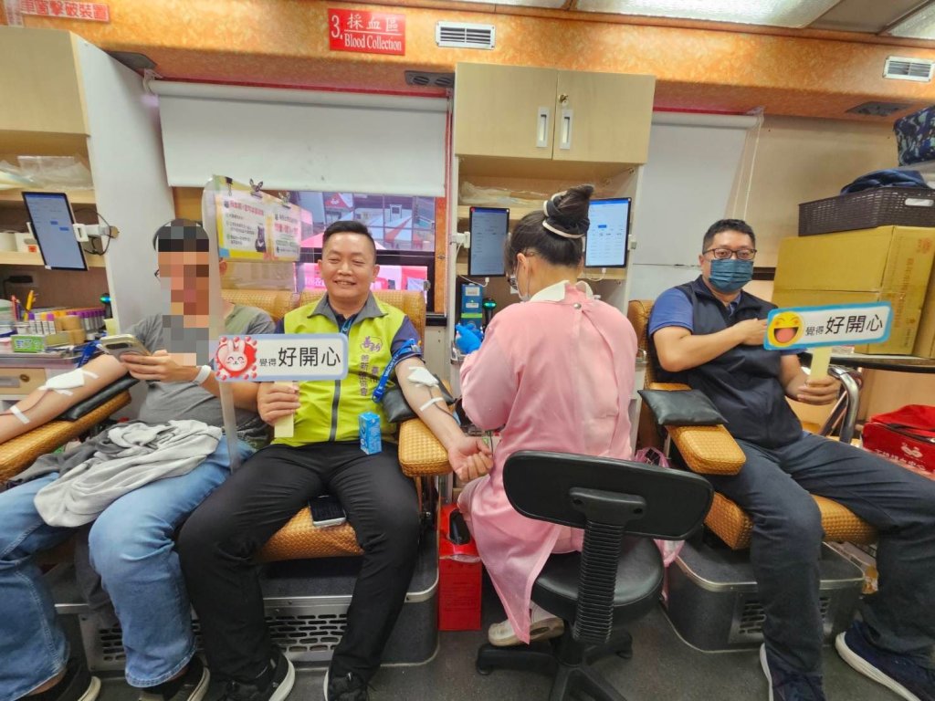 慶祝警察節 善化警與台南捐血中心合辦捐血活動 獲地方熱心公益團體響應 公私協力<大和傳媒>