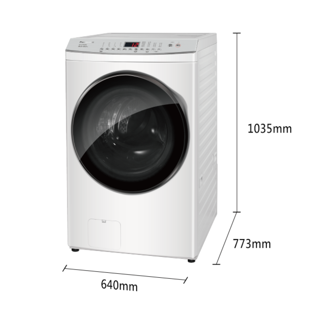 【國際PANASONIC】高效抗菌系列 變頻滾筒洗衣機 NA-V150MSH-W