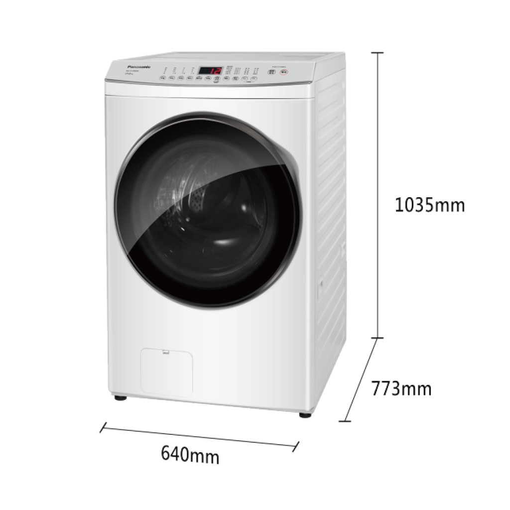 【國際PANASONIC】高效抑菌系列 變頻溫水滾筒洗衣機 NA-V170MW-W