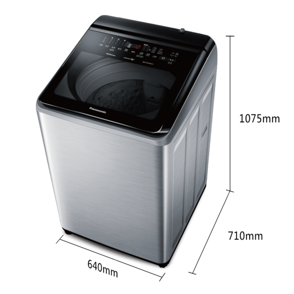 【國際PANASONIC】智能聯網變頻直立溫水洗衣機 NA-V150NMS-S