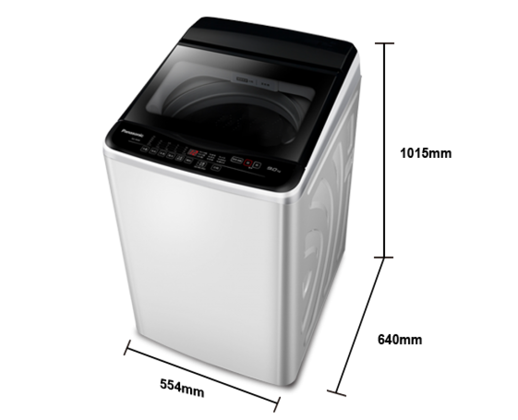 【國際PANASONIC】超強淨系列 超強淨直立式洗衣機 NA-90EB-W