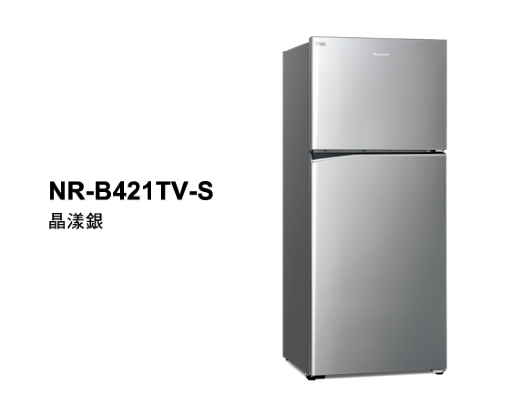 【國際PANASONIC】無邊框鋼板系列雙門電冰箱 NR-B421TV