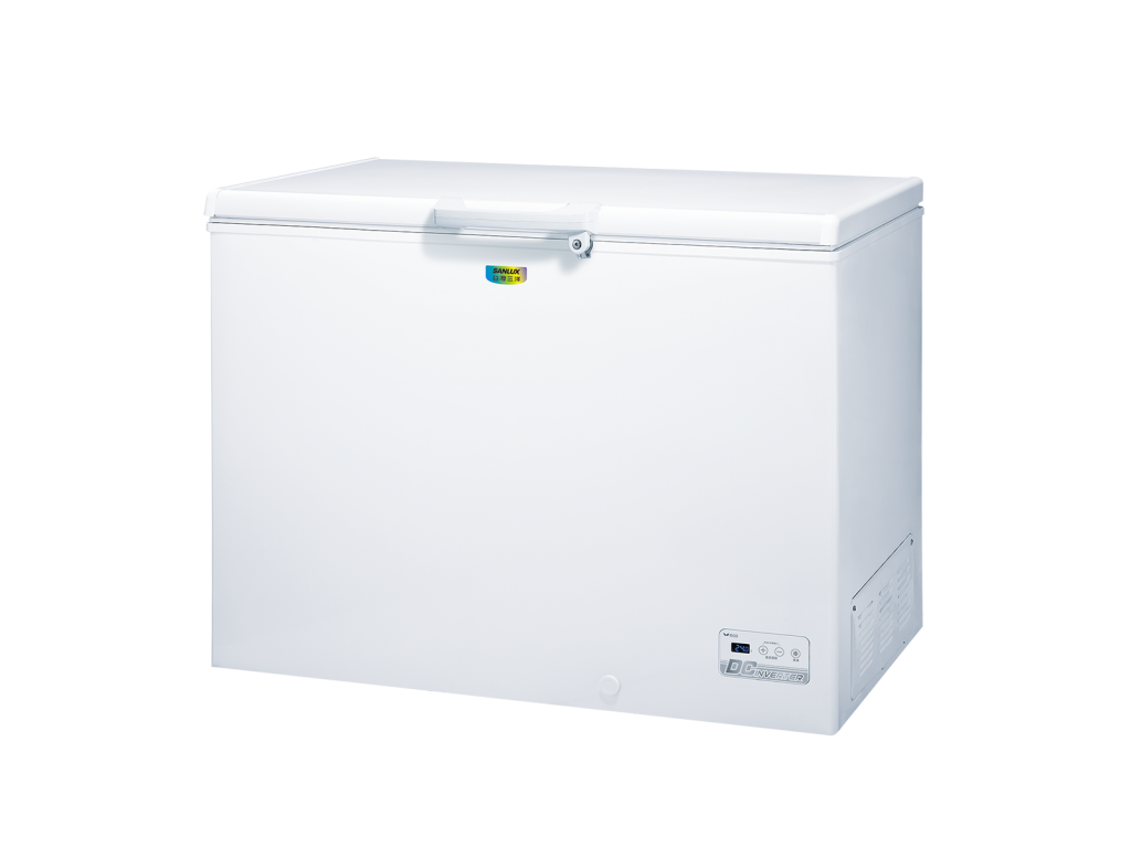 【三洋SANLUX】上掀式變頻直冷冷凍櫃 SCF-V338GE