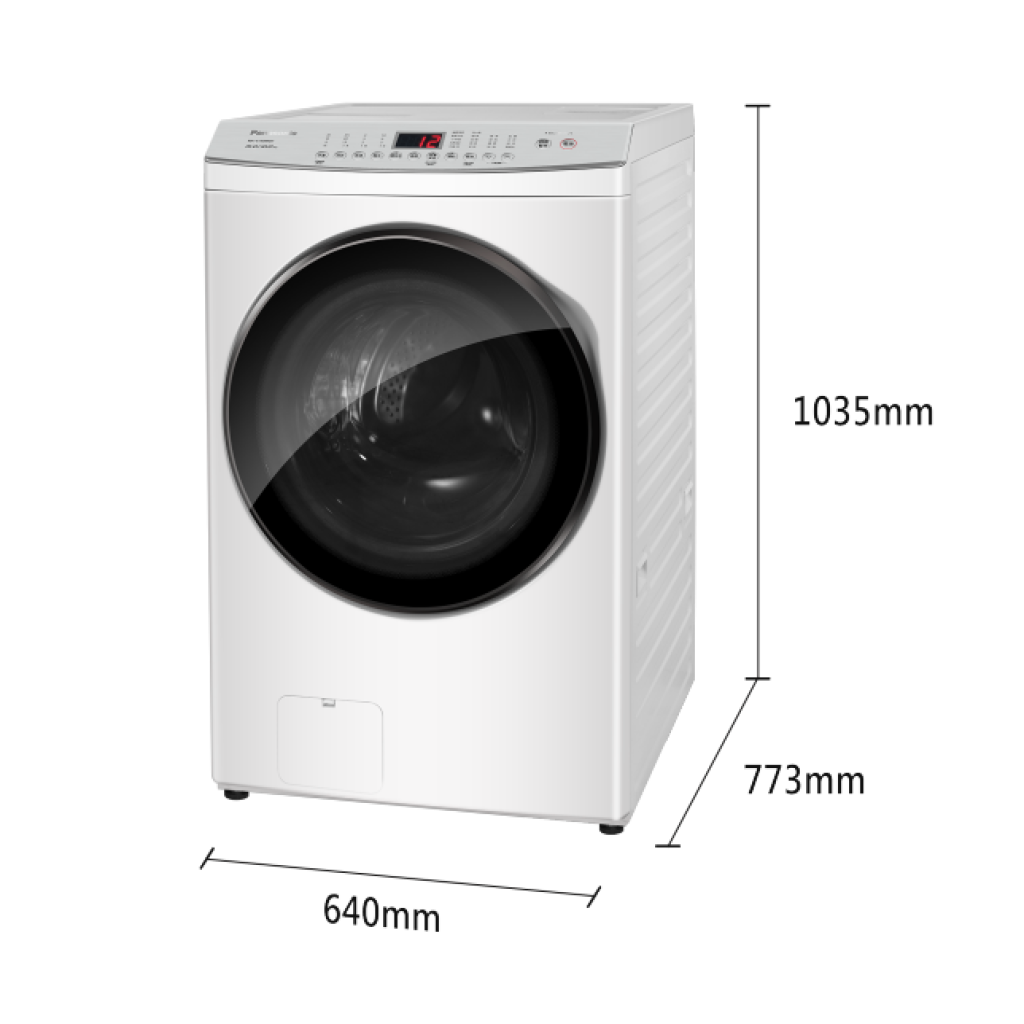 【國際PANASONIC】智能聯網系列 變頻溫水滾筒洗衣機 NA-V150MDH-W