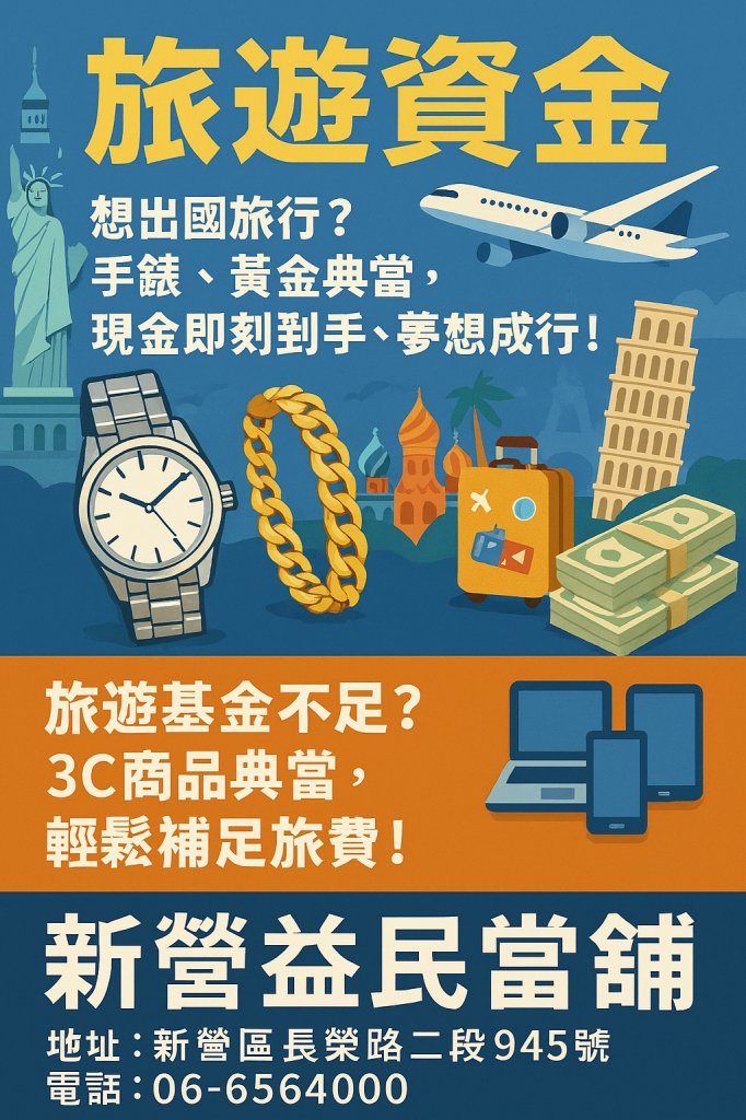 鹽水當舖推薦 鹽水汽機車借款 鹽水黃金借款 鹽水借款 