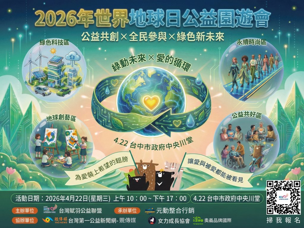 2026世界地球日公益園遊會-協辦/贊助廠商報名