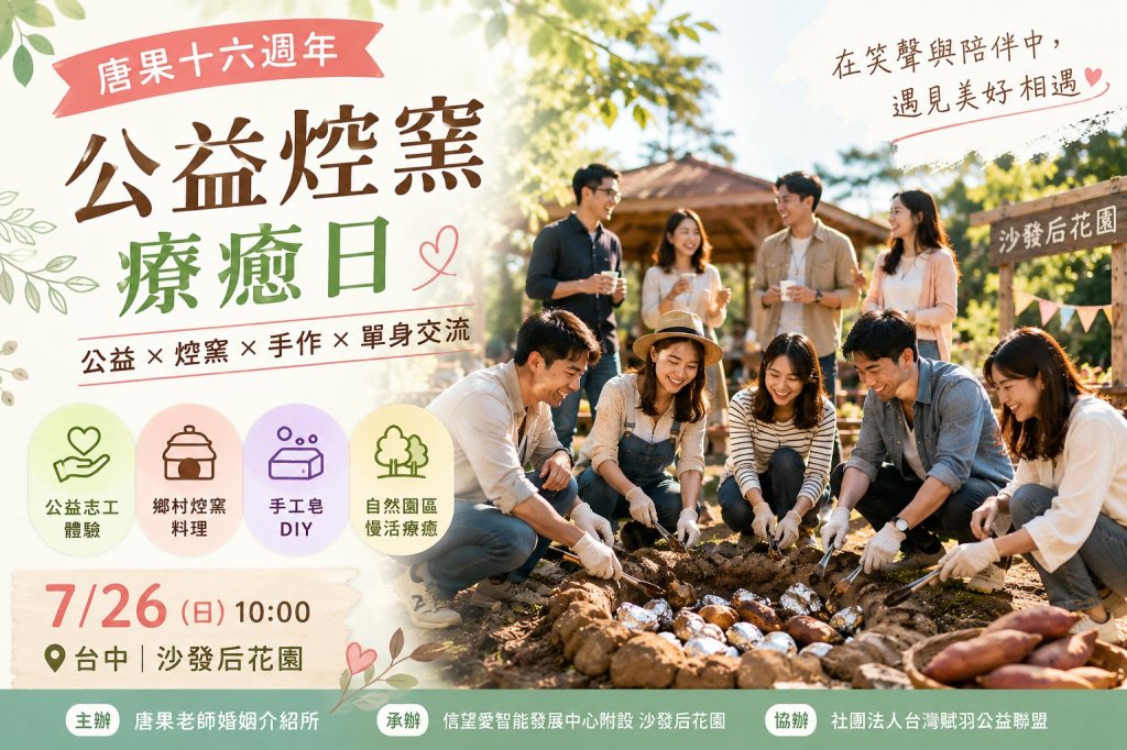 【唐果十六週年】公益焢窯療癒日