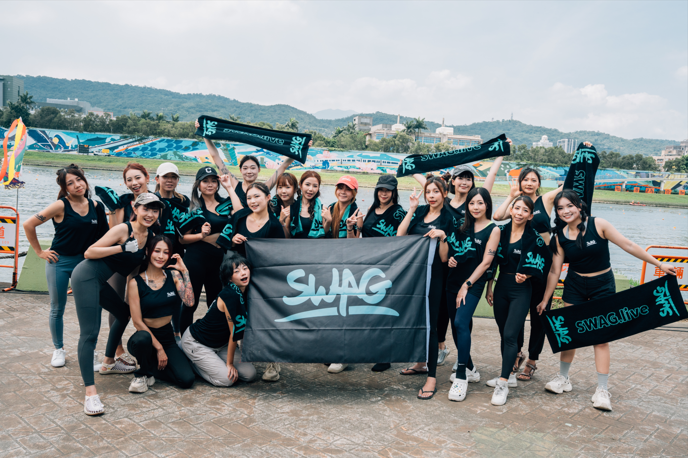 SWAG女神首次參加2026台北國際龍舟錦標賽大型龍舟女子組,奪得季軍。(圖/SWAG提供)