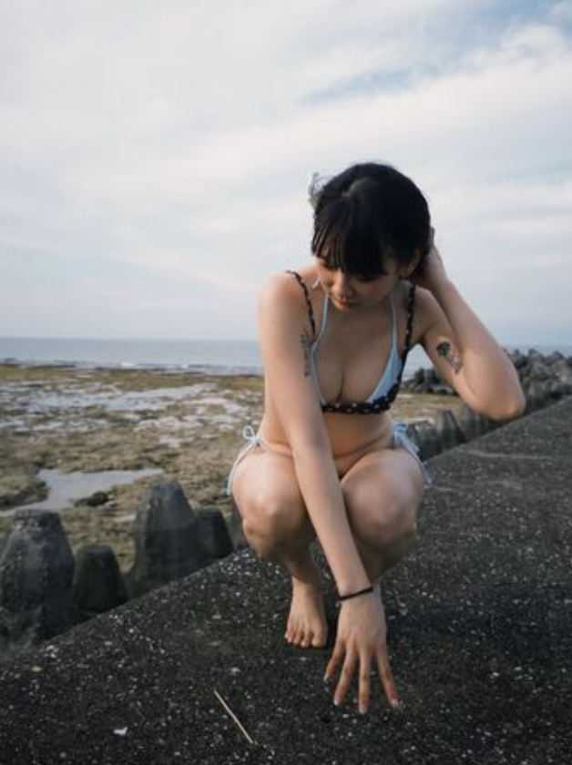 洗菜分享在綠島玩的美照。(圖/翻攝洗菜IG)
