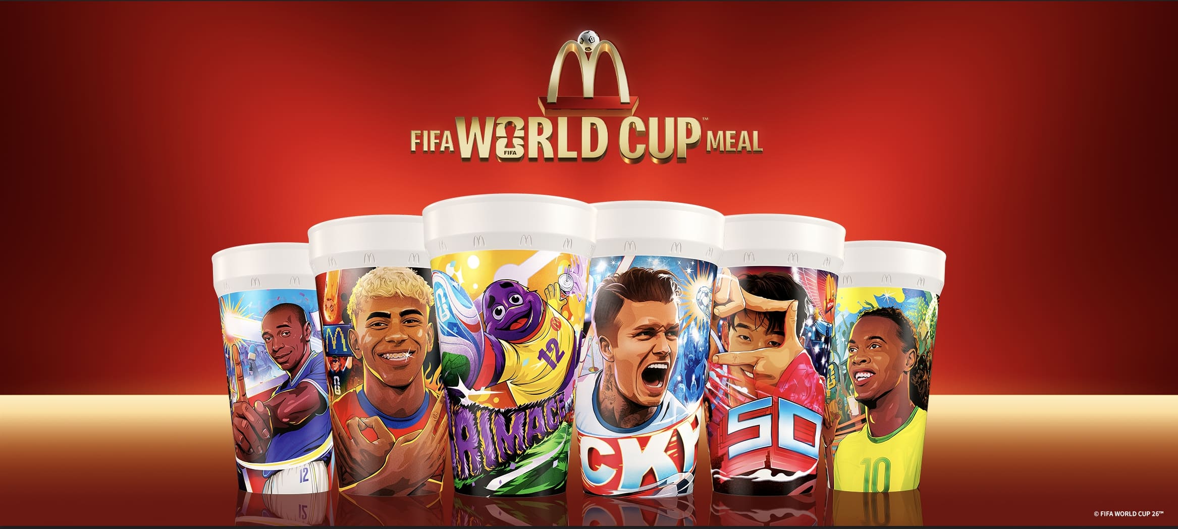 點FIFA世界盃餐，就隨機贈送的經典球星杯曝光。
