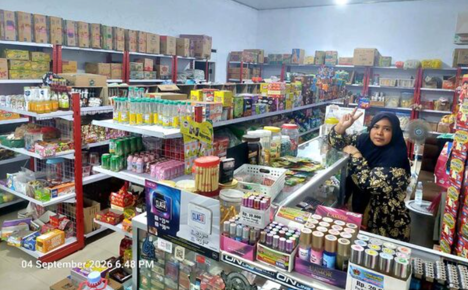 Yuli在印尼開雜貨店，並未回到台灣當看護。（圖／Yuli提供）