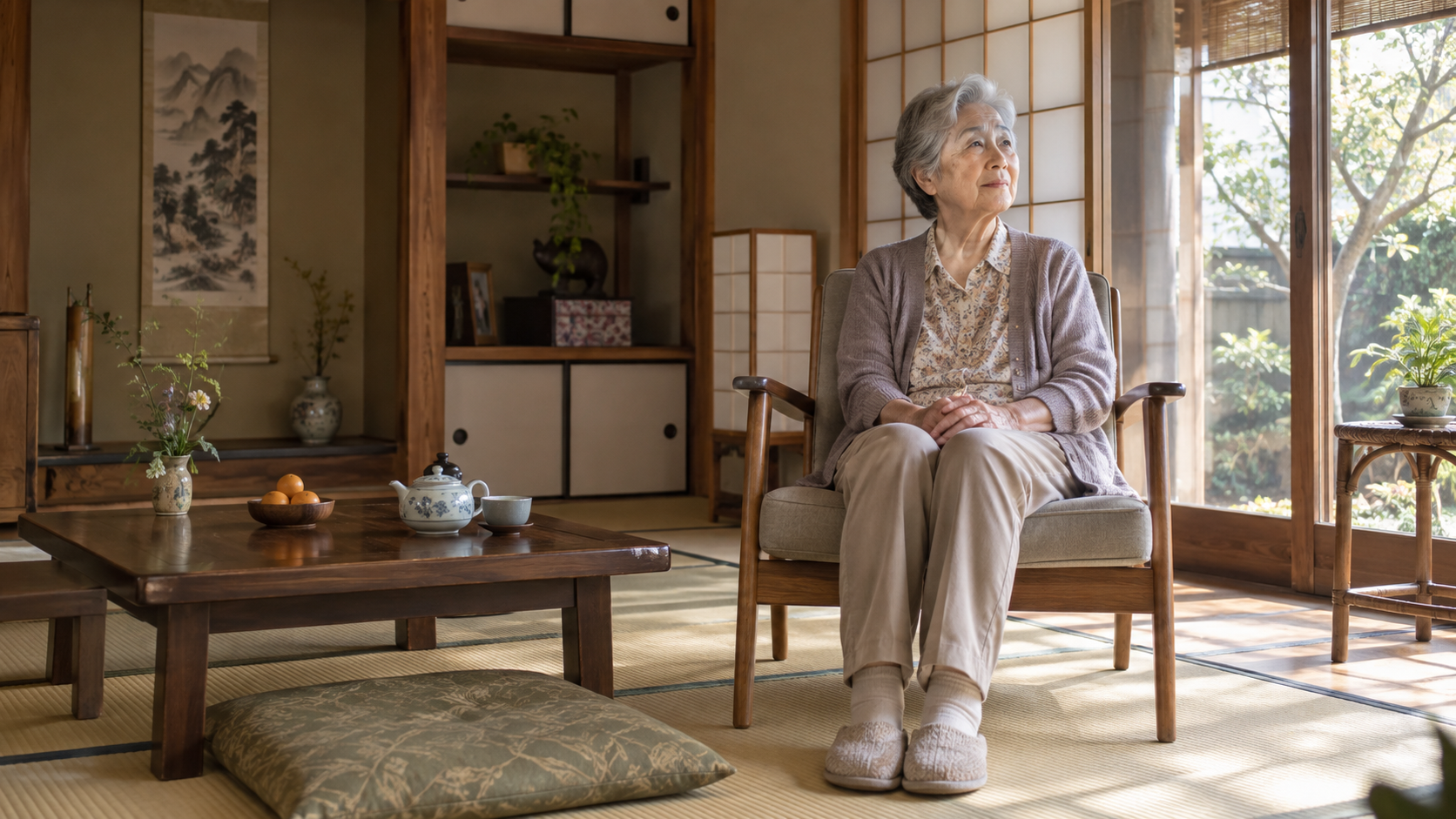 ▲日本孝子5年匯122萬給獨居老母　返家一看金額當場傻住（示意圖／AI製圖）