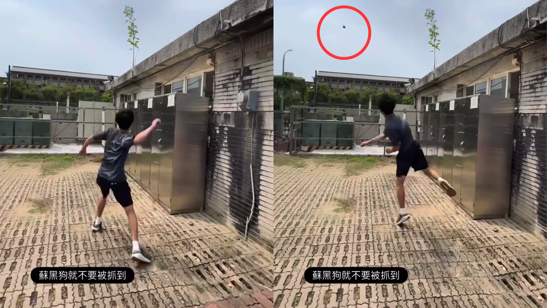 ▲丟臉！南一中學生朝馬路丟球...嗆「沒差，又不是老師」惹議　校方回應了（圖／民眾 @ammi_0417授權；未經授權請勿翻攝）