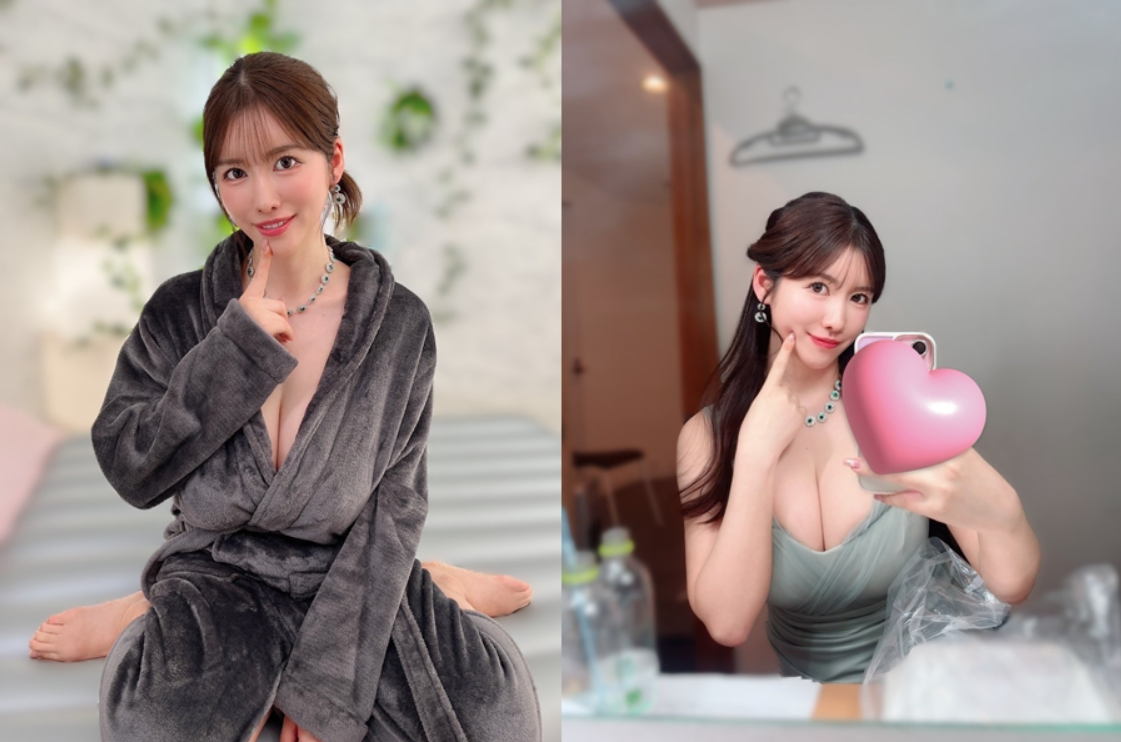 L罩杯的木村愛心被質疑隆乳。(圖/翻攝木村愛心X)
