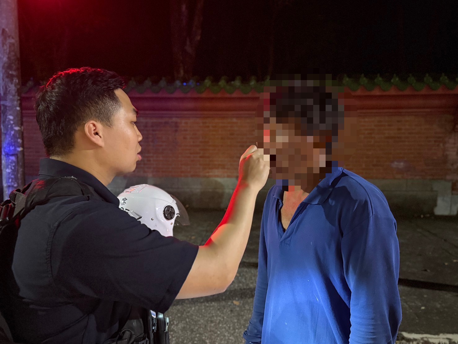 北區同路口前一天才傳毒駕肇事 中警晚間臨檢又抓1毒駕