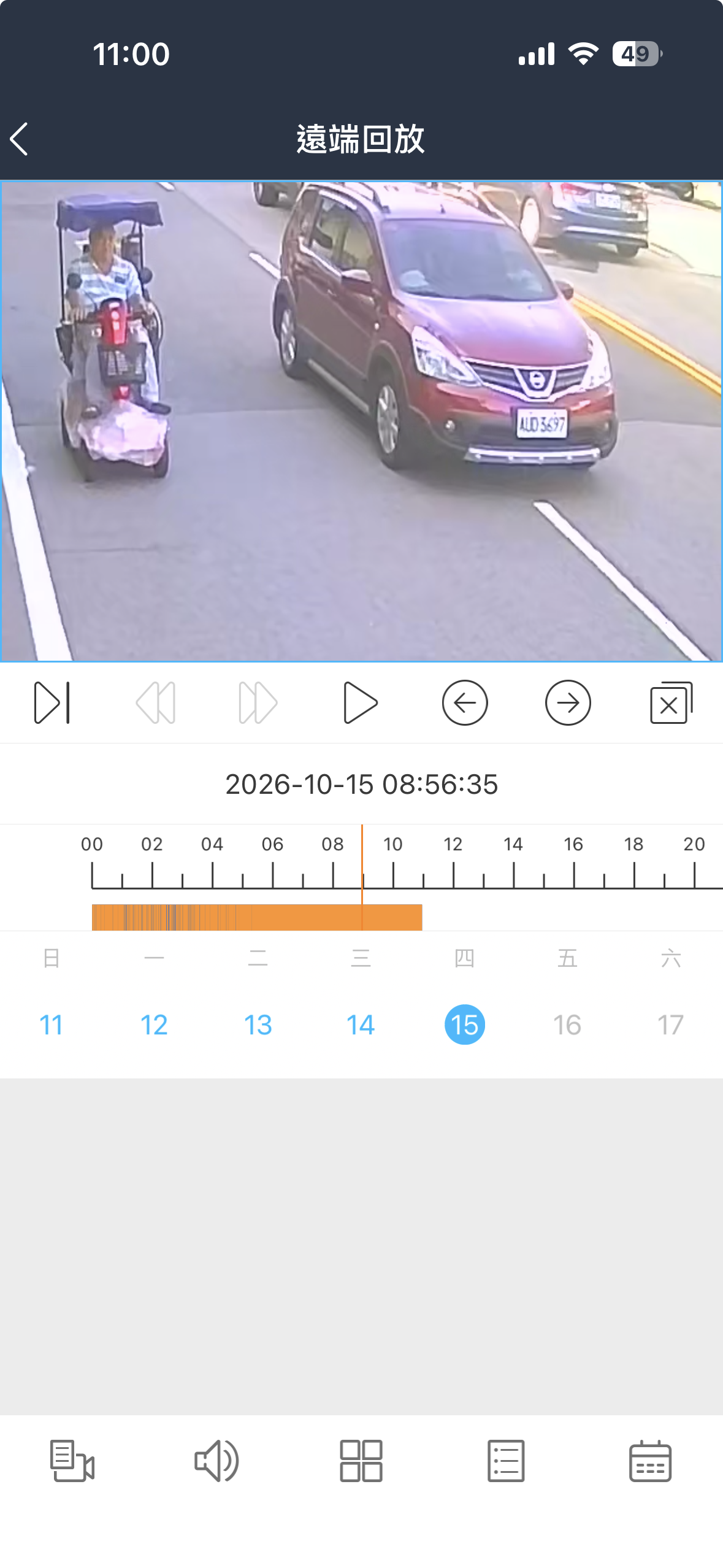 紅色自小客車涉嫌違規迴轉,害得後車差點撞上。爆料人提供