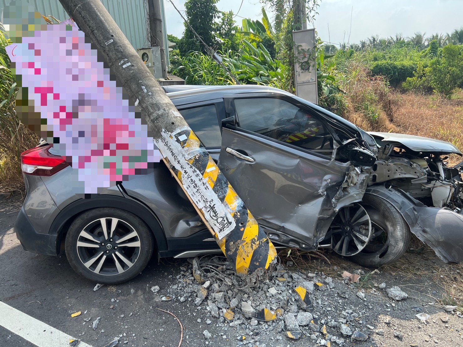 中埔母女共乘機車被撞骨折！　肇事者酒駕還逆向 