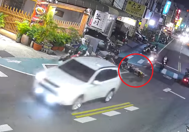 彰興國中學生騎自行車大埔路遭休旅車擦撞受傷 休旅車駕駛沒停車跑了
