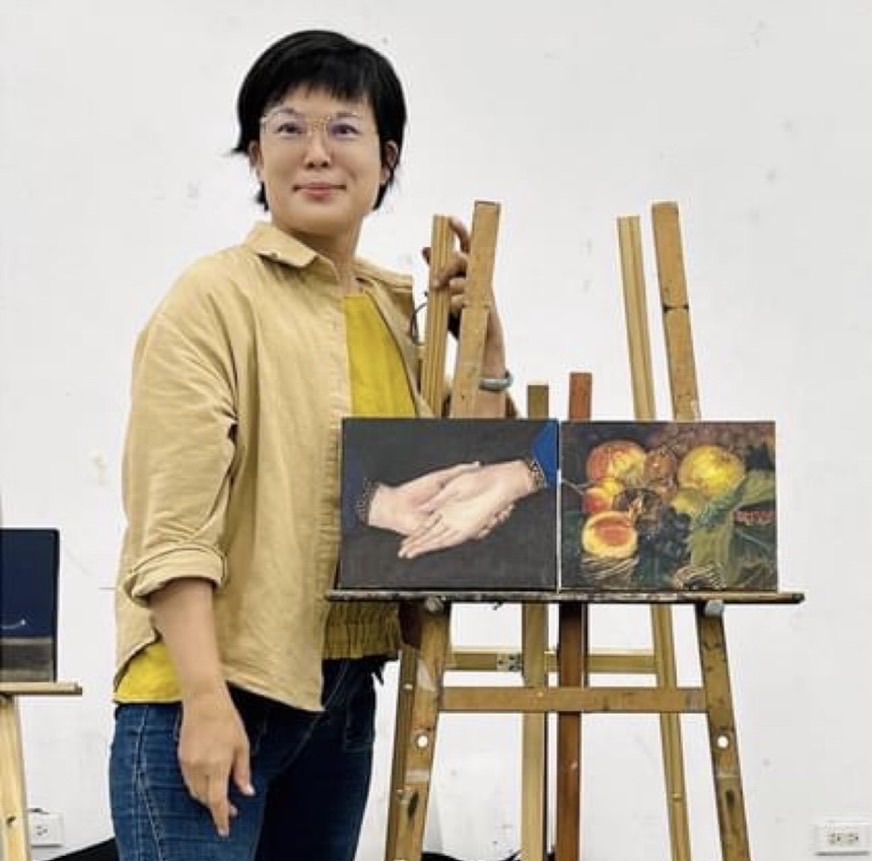 退休警職追逐藝術夢！林映璇《看見・迴響》畫展　義賣半數所得助啟聰學校