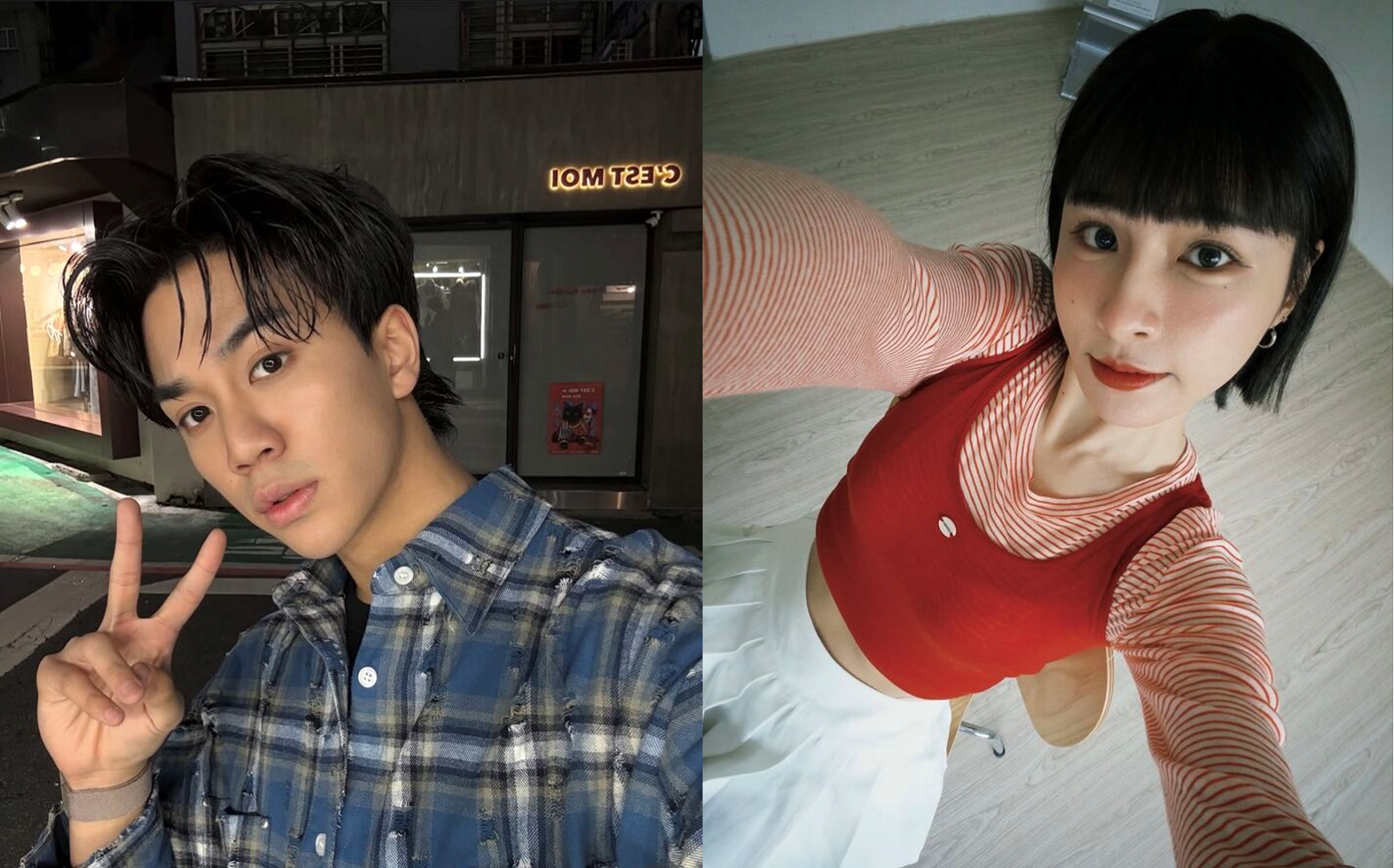 峮峮被爆出和李秉諭的緋聞。（圖／翻攝峮峮、李秉諭IG）