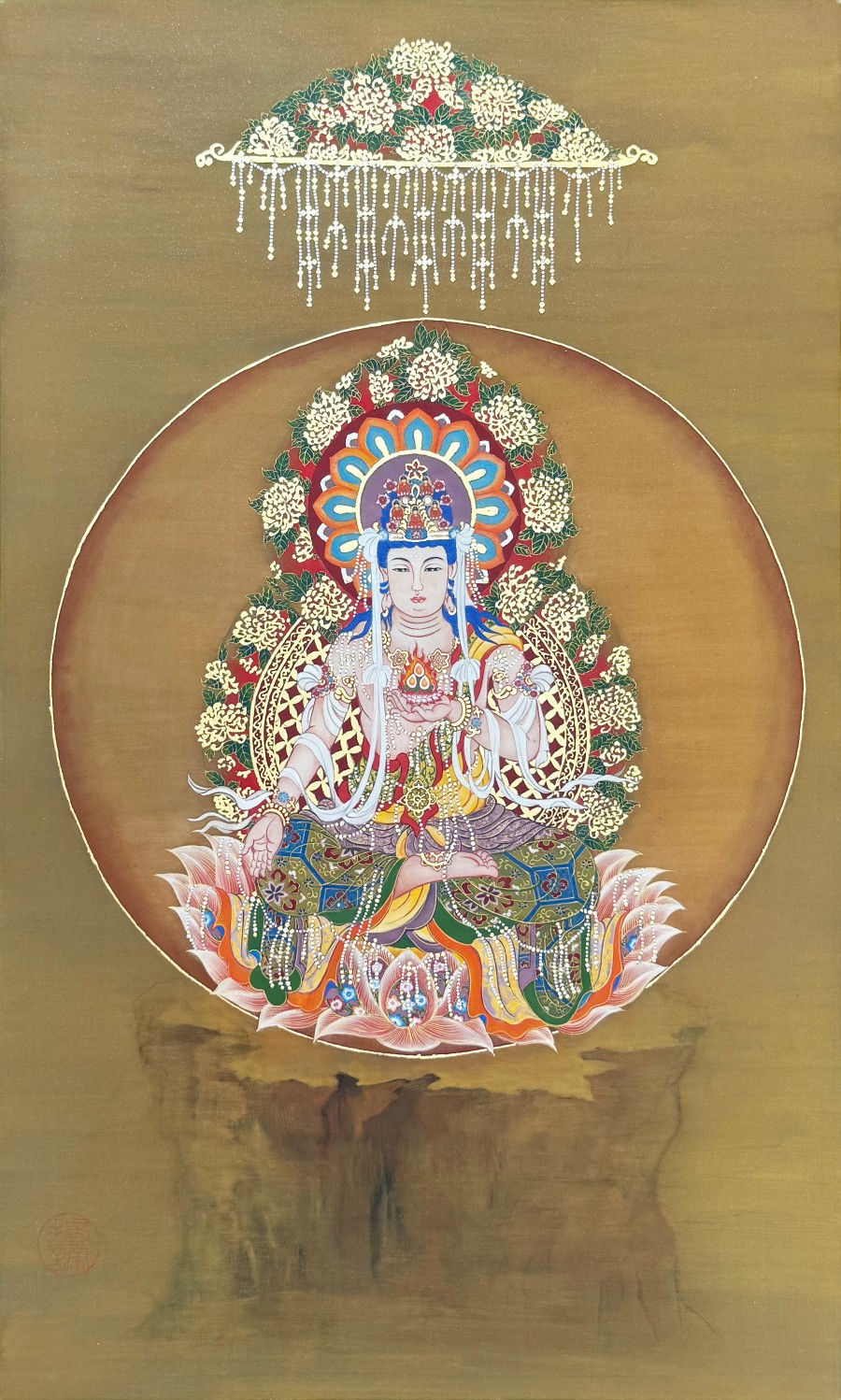 於心流中照見生命之光吳婉禎《行深・光自安住》 膠彩創作個展於松風閣即將圓滿落幕