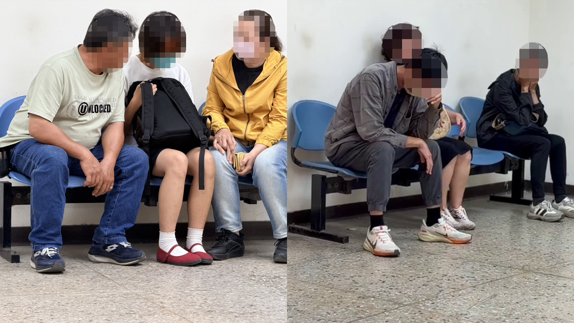 ▲肇事女騎士及司機（圖／記者王俊勝 翻攝）