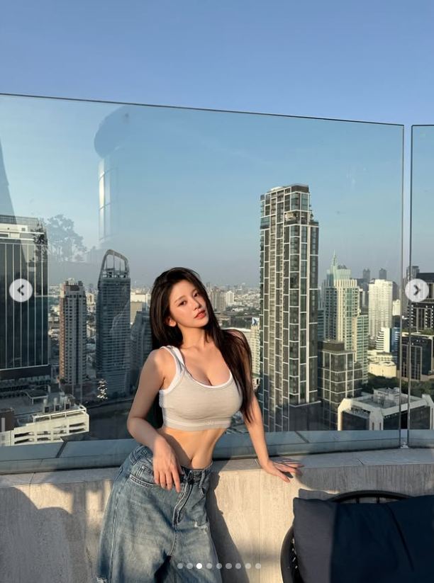蔡瑞雪在曼谷解放好身材。(圖/翻攝蔡瑞雪IG)