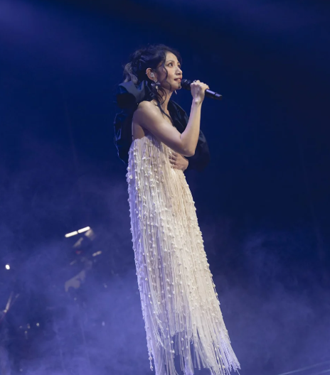 李千娜登上台北國際會議中心舉辦首場大型個唱。(圖/寬宏藝術、環球音樂提供)