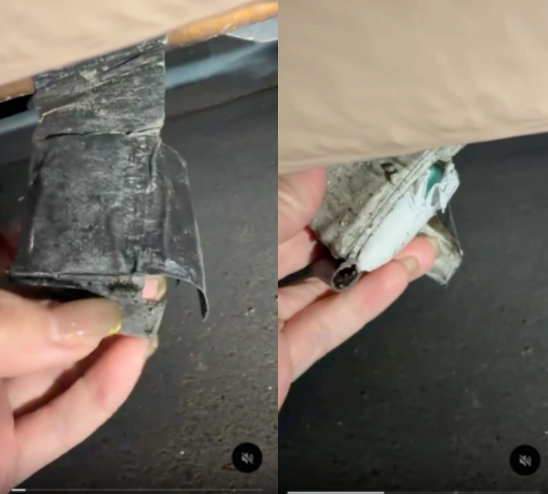 牛奶發現車底被裝了定位器。（圖／翻攝牛奶Threads）