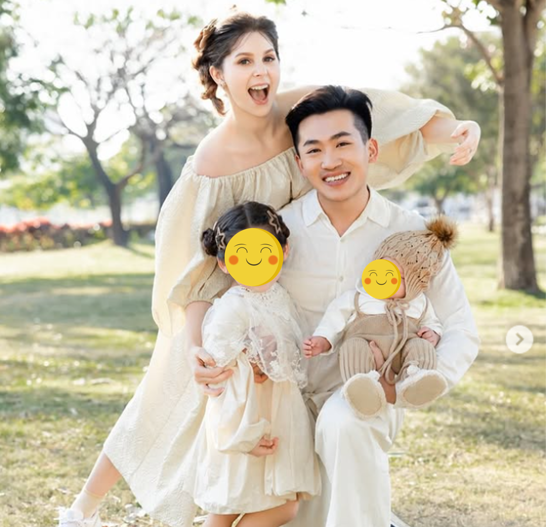 莎白的兒子在美國連續被嘲笑外型。（圖／翻攝莎白IG）